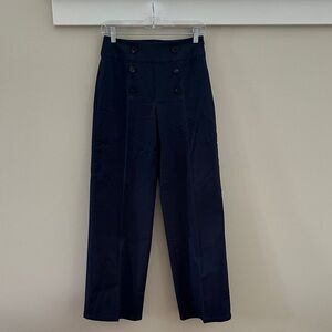 Petit Bateau Dark Blue Buttoned Trousers